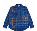 BLUE RHINESTONES BUTTOM UP